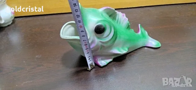Стар български порцелан Изида фигура риба, снимка 3 - Антикварни и старинни предмети - 48561907