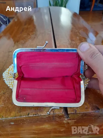 Старо мънистено портмоне #6, снимка 4 - Други ценни предмети - 48826575