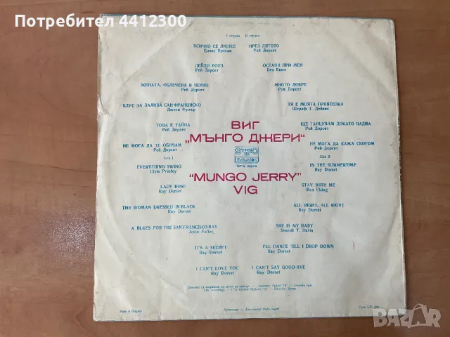 Грамофонна плоча 12”, снимка 2 - Грамофонни плочи - 49672512