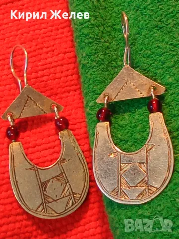 Старинни ВЪЗРОЖДЕНСКИ СРЕБЪРНИ ОБЕЦИ СРЕБРО ВИСОКА ПРОБА с МЪНИСТА РЪЧНА КУЮМДЖИЙСКА ИЗРАБОТКА 42933, снимка 18 - Антикварни и старинни предмети - 49866054