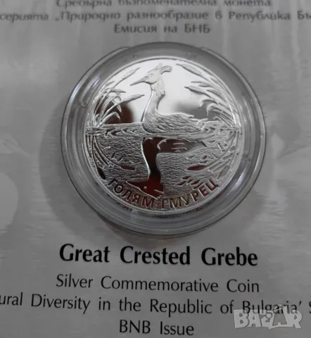 10 лева 2022 година Голям Гмурец , снимка 3 - Нумизматика и бонистика - 47664796