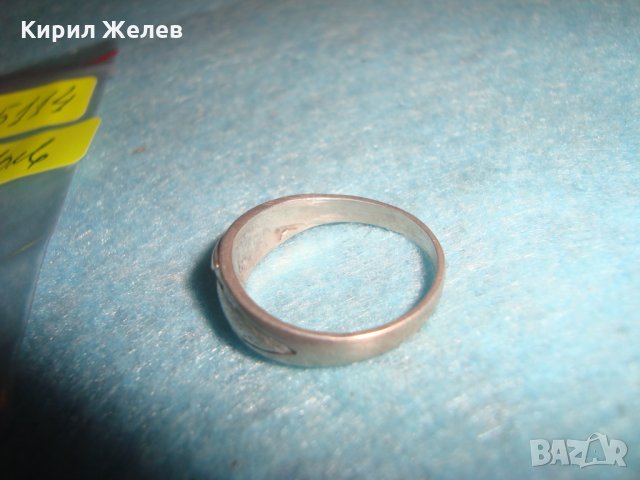 СТАР СРЕБЪРЕН ПРЪСТЕН МАЙСТОРСКА РЪЧНА ИЗРАБОТКА ВИСОКА ПРОБА СРЕБРО АР НУВО СТИЛ 25114, снимка 7 - Пръстени - 34646839