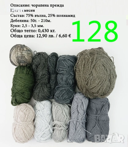 Евтини прежди в малки количества - нови и остатъци , снимка 16 - Други - 52029847