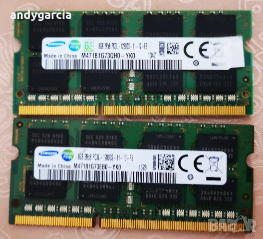 16GB/8GB/4GB DDR3/DDR3L KIT - 2x8GB 1600mhz pc12800 лаптоп,  sodimm , laptop , снимка 4 - RAM памет - 12420693
