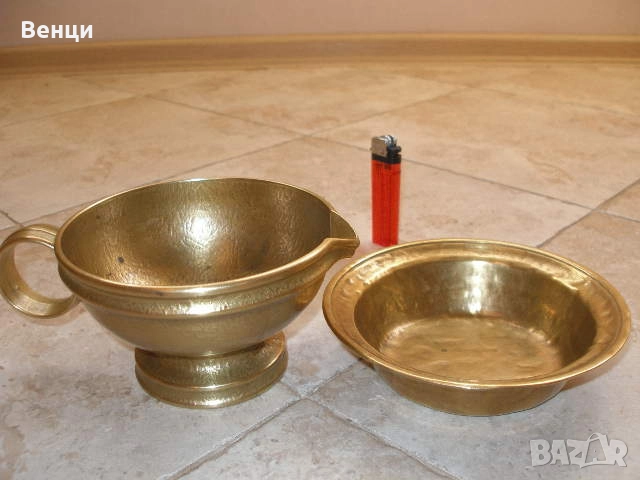 Бронзови Паница Чиния, снимка 2 - Антикварни и старинни предмети - 52208496