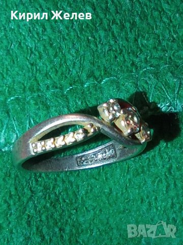 ВЕЛИКОЛЕПЕН СТАР СРЕБЪРЕН СКЪПОЦЕНЕН АРТ НУВО ПРЪСТЕН ВИСОКА ПРОБА СРЕБРО МАЙСТОРКА ИЗРАБОТКА 40546, снимка 2 - Антикварни и старинни предмети - 43318135
