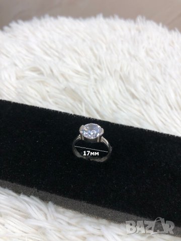 Сребърен пръстен с цирконий сребро проба 925 01, снимка 2 - Пръстени - 43172348
