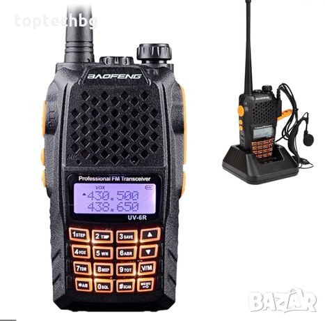 2бр. Двубандова Радиостанция UV-6R baofeng, снимка 2 - Екипировка - 34707836