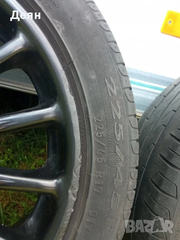 Алуминиеви джанти 5 x 114.3  17 цола .С летни спиртни гуми, снимка 5 - Гуми и джанти - 50739669