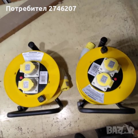 110v 16A Индустриален Удължител 25 метра с две гнезда - 2P+E