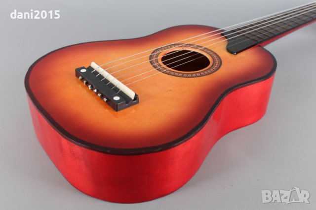 Дървена китара - 64 см., снимка 3 - Музикални играчки - 43233373
