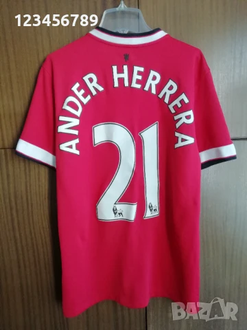 Manchester United Ander Herrera Nike оригинална тениска фланелка Манчестър Юнайтед Андер Ерера S