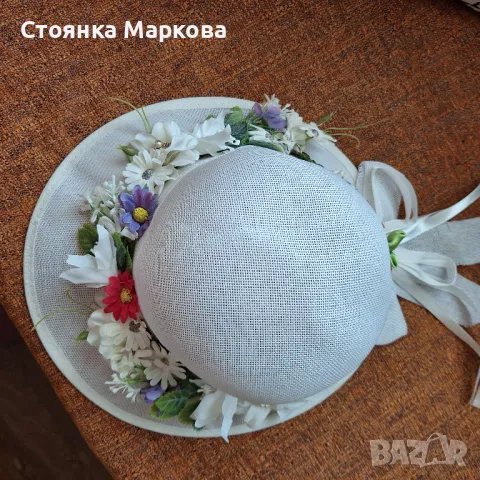 Красиви летни капели с цветя, снимка 12 - Шапки - 48973473