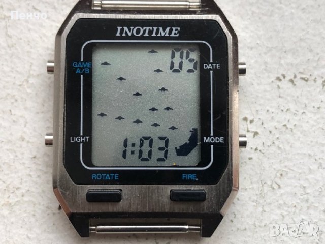ретро LCD "INOTIME" Space Raider Game Watch - 1980г.