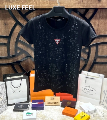 Дамска Памучна Тениска ⚜️Guess