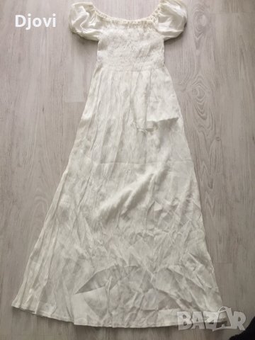 Бяла красива дълга рокля, снимка 1 - Рокли - 32875870