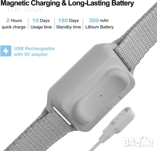 Хуманен нашийник за контрол на лаенето Pawios, снимка 5 - За кучета - 49292000