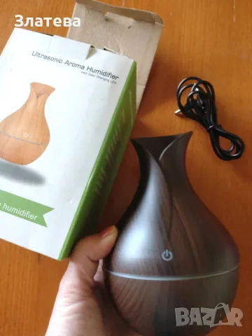 Овлажнител и арома дифузер за въздух + USB - Ultrasonic Aroma Humidifier 