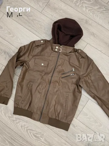 Кожено мъжко яке, снимка 1