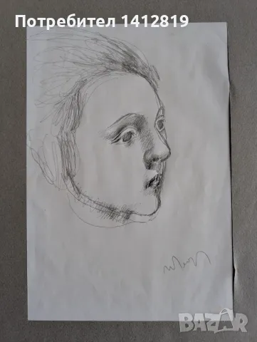 Иван Георгиев – Рембранда (1938-1994) рисунка, снимка 6 - Картини - 49629344