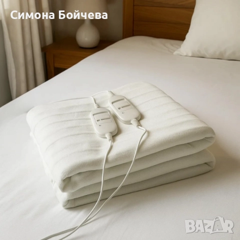 Електрическо двойно одеяло Rosberg RS8510AD – 160×140 см, 2×60W, LED индикатор, снимка 5 - Олекотени завивки и одеяла - 52807359