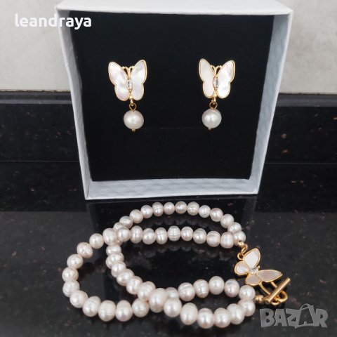 Гривна перли, снимка 6 - Обеци - 43562252