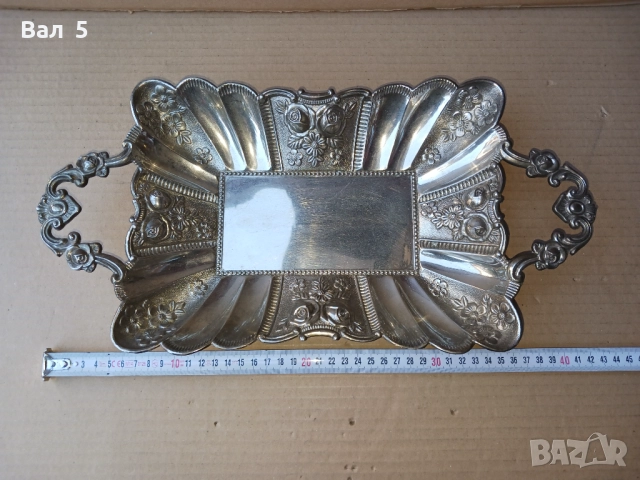 Стара красива метална фруктиера, снимка 2 - Антикварни и старинни предмети - 52133948