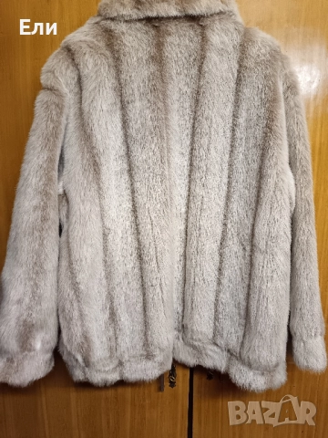 Палто с косъм , снимка 2 - Палта, манта - 52558121