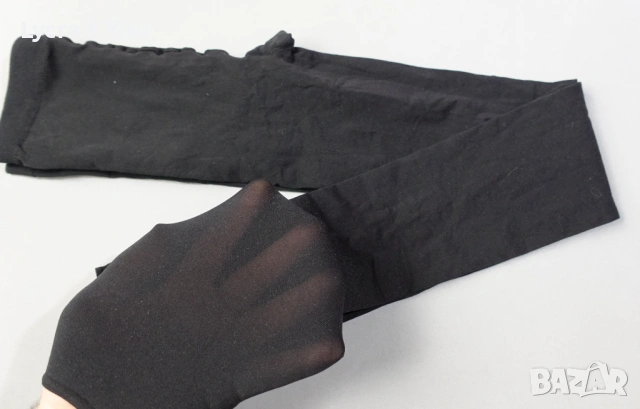 Wolford Velvet 66 черен клин чорапогащник S/L размер, снимка 7 - Клинове - 53144124