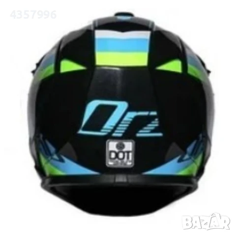 Крос каска, Каска за мотор, Атв, Вело, Размери M и L, Черен-син, снимка 4 - Аксесоари и консумативи - 51200147