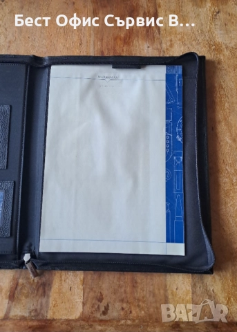 папка луксозна за документи естествена кожа с цип Марксман Marksman A4, снимка 5 - Ученически пособия, канцеларски материали - 52788901