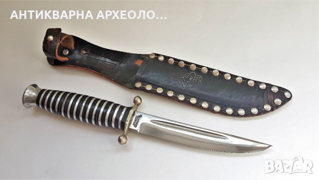 1960 г. ЛЕГЕНДАРЕН немски супер рядък ловен нож PUMA SOLINGEN Солинген - ЛИКВИДАЦИЯ, снимка 5 - Други ценни предмети - 26337871