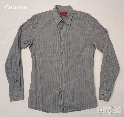 Hugo Boss Slim Fit оригинална риза M Бос Слим Фит риза дълъг ръкав, снимка 1 - Ризи - 43019594