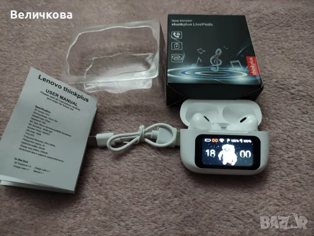 Нови оригинални ScreenPods - безжични слушалки с дисплей Леново Lenovo, снимка 11 - Bluetooth слушалки - 48761227