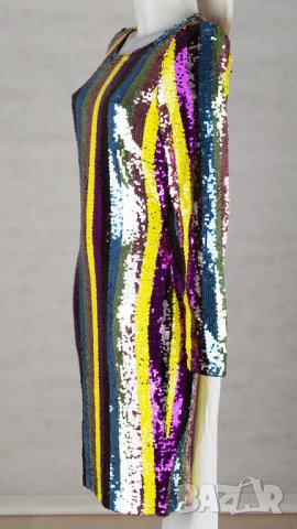 Многоцветна рокля с пайети рокля Tantra , снимка 3 - Рокли - 28955665