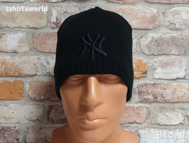 Нова зимна шапка New York (Ню Йорк) с черно лого, снимка 6 - Шапки - 43270882