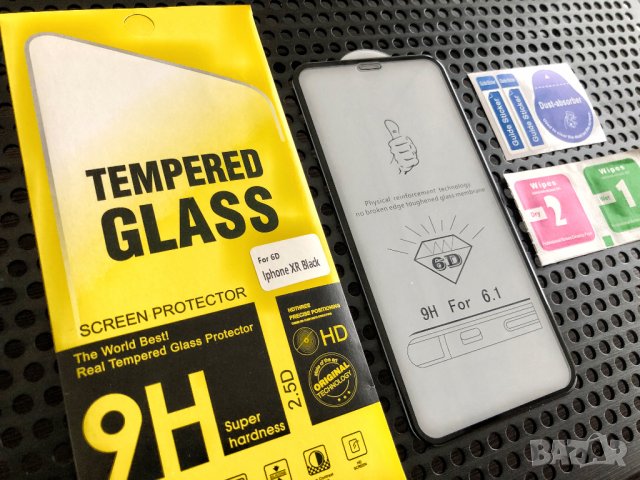 6D стъклен протектор цял екран Iphone 6,6S,7,8,Plus,X,XS,MAX,11, Pro, снимка 2 - Фолия, протектори - 28292776