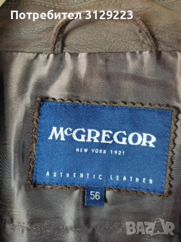 McGregor leather coat 56, снимка 3 - Палта - 38103984