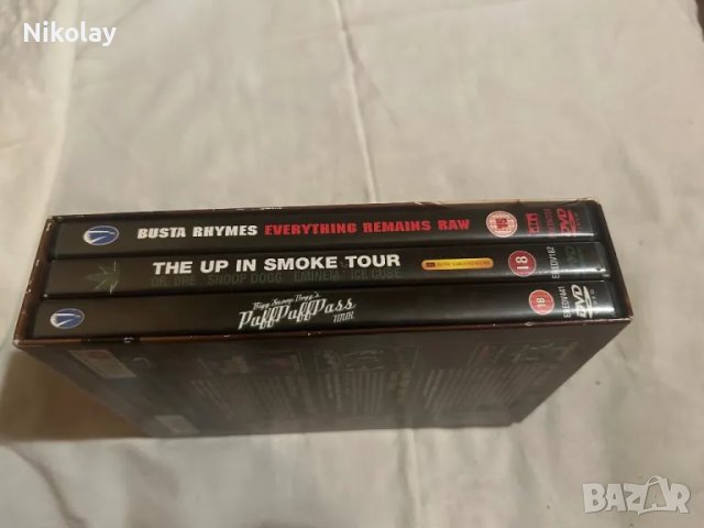 3 DVD BOX SET Рап, хип хоп BUSTA RHYMES, DR. DRE, EMINEM, ICE CUBE, SNOOP DOGG vintage 2006 класика , снимка 2 - DVD дискове - 48491877
