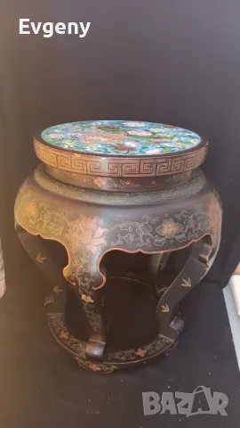 Антична Китайска стойка за растения , снимка 2 - Декорация за дома - 49399068