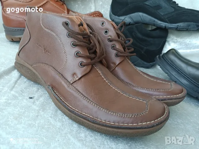 Боти, мъжки боти НОВИ, 💯% ВИСОКОКАЧЕСТВЕНА ЕСТЕСТВЕНА КОЖА , снимка 4 - Мъжки боти - 47426013