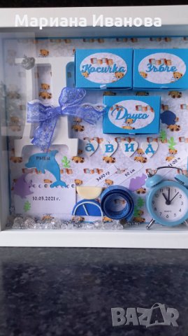 бебешка визитка с място за бебешки съкровища, снимка 9 - Други - 29538645