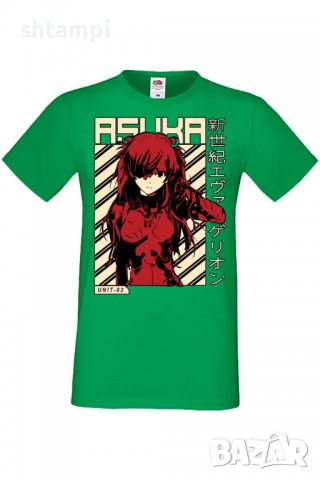 Мъжка тениска Neon Genesis Evangelion Asuka,Анимация,игра,Празник,Повод,, снимка 8 - Тениски - 37950223
