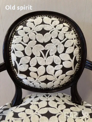  Антикварно кресло, изработено в периода 1910-1920 г. , снимка 4 - Антикварни и старинни предмети - 48270164