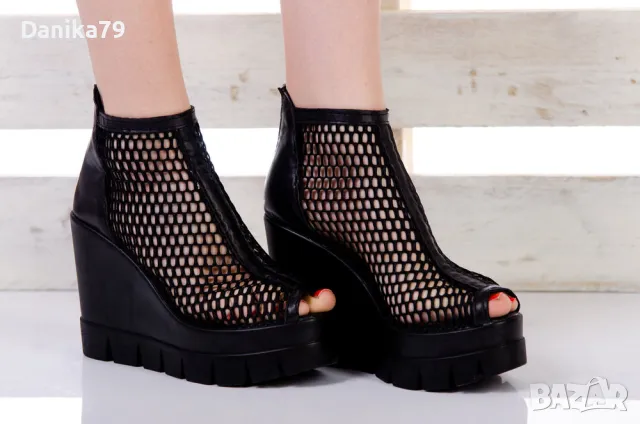 Дамски летни боти от естествена кожа, снимка 3 - Сандали - 49822555