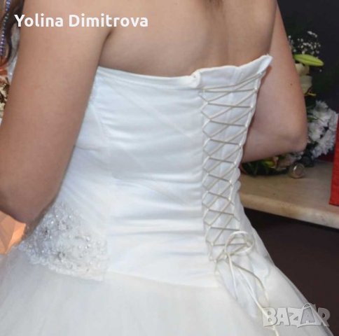 Сватбена рокля, воал и чанта, снимка 5 - Сватбени рокли - 27855228