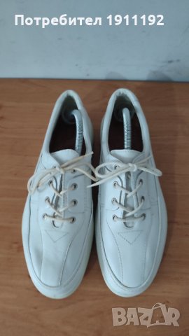Мъжки бели обувки. Ecco. 44, снимка 5 - Ежедневни обувки - 35137721