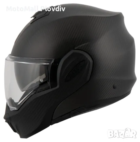 Scorpion Exo-Tech Evo Carbon Solid Matt Black, снимка 2 - Аксесоари и консумативи - 50434992