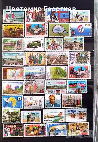 Кения 95 бр.марки.  К.1, снимка 2 - Филателия - 48902717