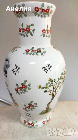 Прекрасна обемна ваза с японски мотиви , снимка 2 - Декорация за дома - 43701529
